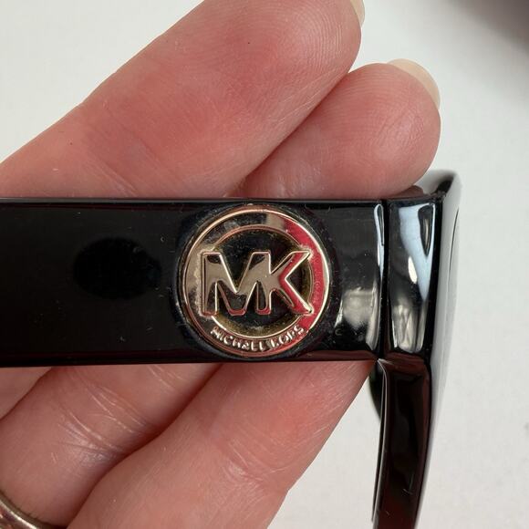 Michael Kors Women’s Sunglasses FRAMES ONLY Brown Gold Logo Cateye Shape - Picture 8 of 13